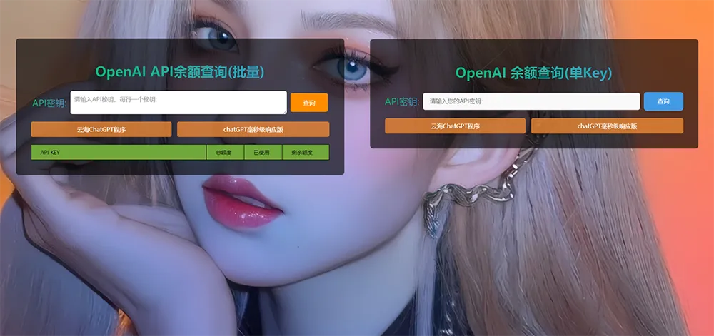 ChatGPT在线查询余额小工具源码-e家网
