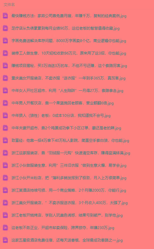 图片[1]-(9607期)真实有效391套商业模式，年入几十到几百万案例解析(电子书+视频+图文)-E家云商