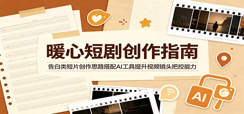 暖心短剧创作指南：告白类短片创作思路搭配AI工具提升视频镜头把控能力-e家网