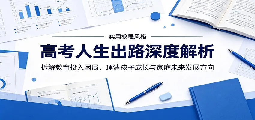 高考人生出路深度解析：拆解教育投入困局，理清孩子成长与家庭未来发展方向-e家网