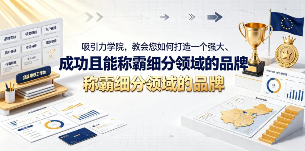 吸引力学院，教会您如何打造一个强大、成功且能称霸细分领域的品牌！【原创双语字幕】-e家网