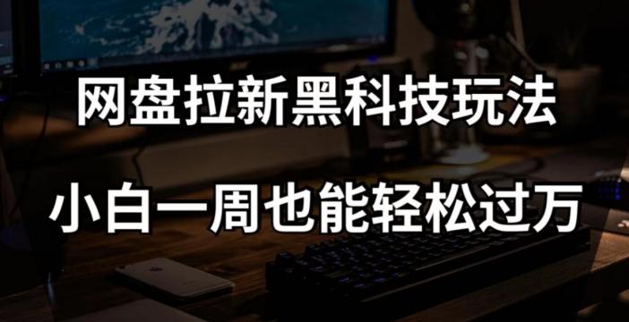 网盘拉新黑科技玩法，小白一周也能轻松过万【全套视频教程+黑科技】【揭秘】-E家云商