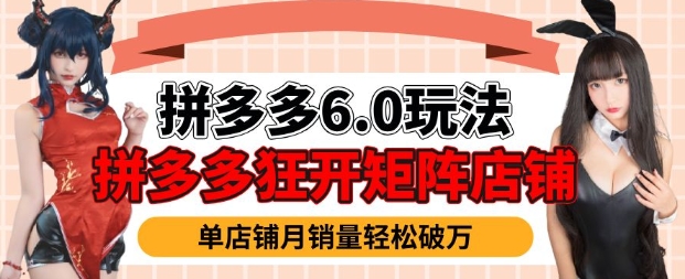 拼多多虚拟商品暴利6.0玩法，轻松实现月入过W-E家云商