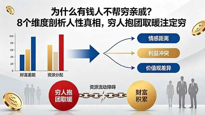 （18932期）付费文章：为什么有钱人不帮穷亲戚？8个维度剖析人性真相，穷人抱团取暖注定穷-e家网