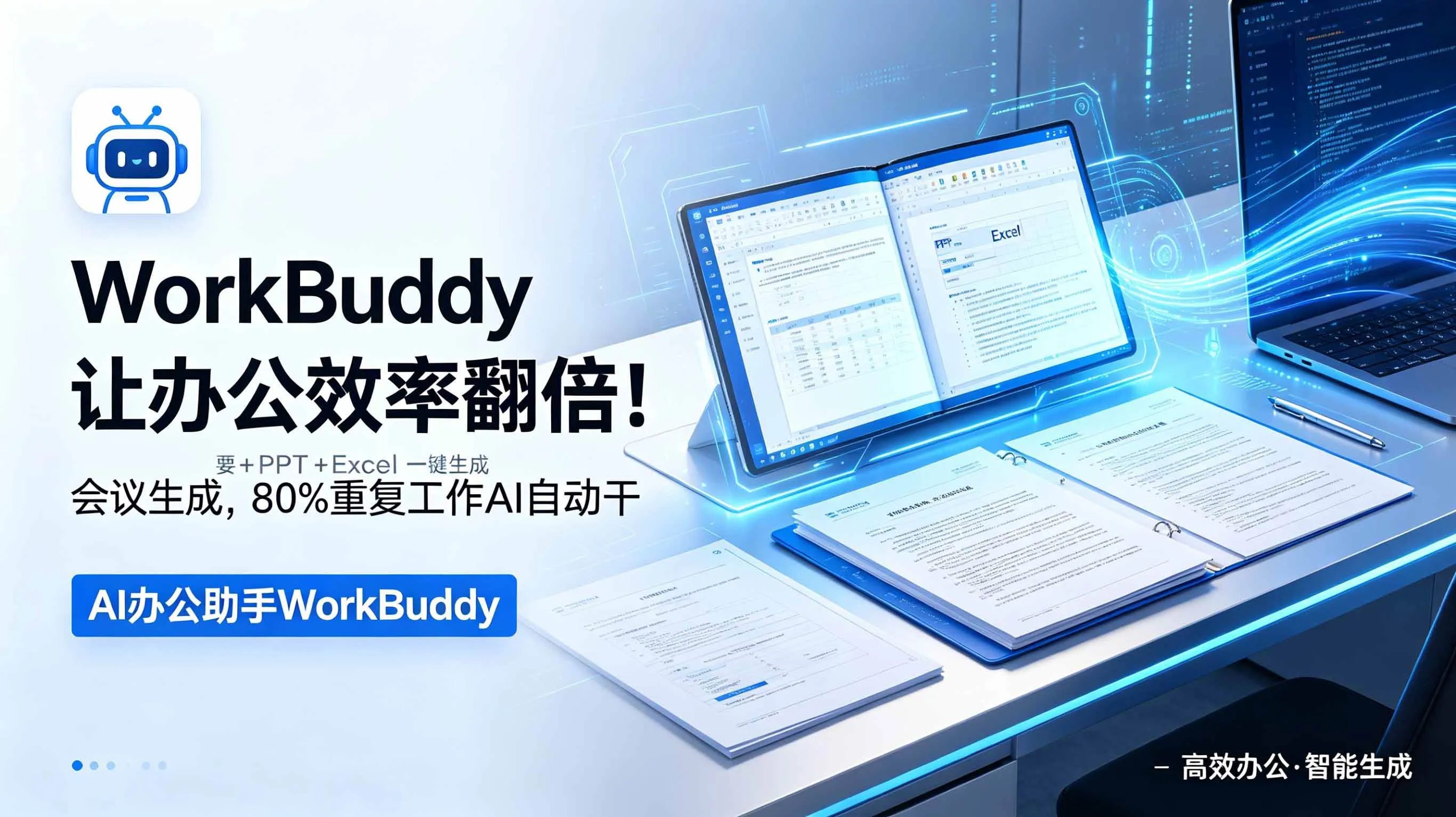 （18859期）WorkBuddy让办公效率翻倍！会议纪要+PPT+Excel一键生成，80%重复工作AI自动干-e家网
