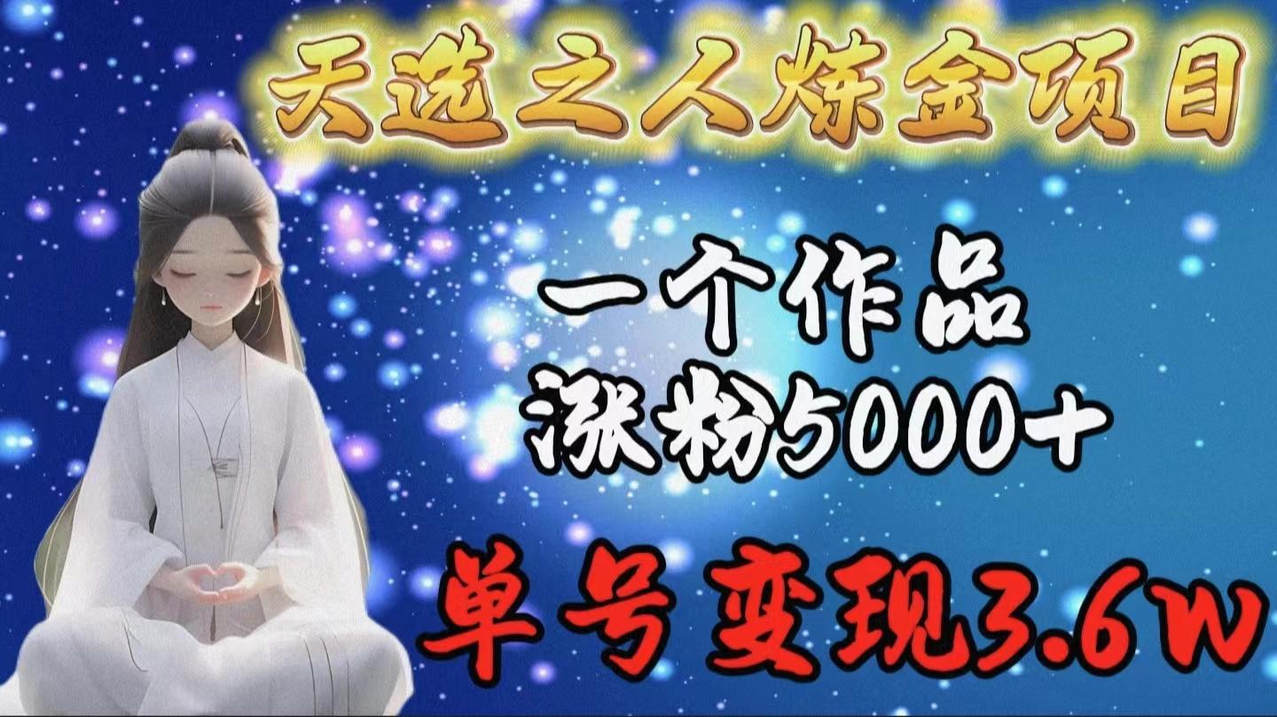 (9693期)天选之人炼金项目，一个作品涨粉5000+，单号变现3.6w-E家云商