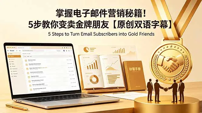 掌握电子邮件营销秘籍！5步教你变卖金牌朋友【原创双语字幕】-e家网