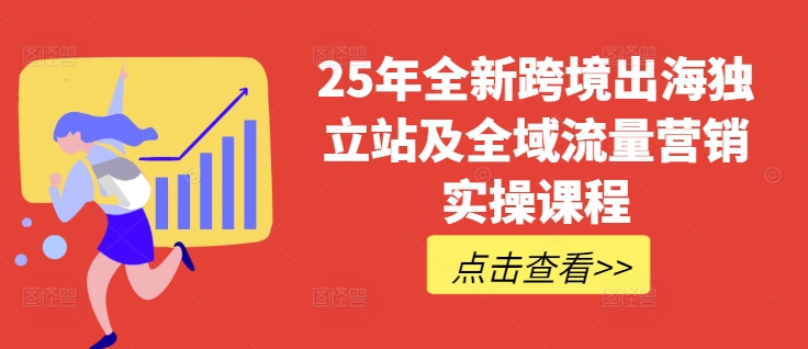 25年全新跨境出海独立站及全域流量营销实操课程，跨境电商独立站TIKTOK全域营销普货特货玩法大全-E家云商