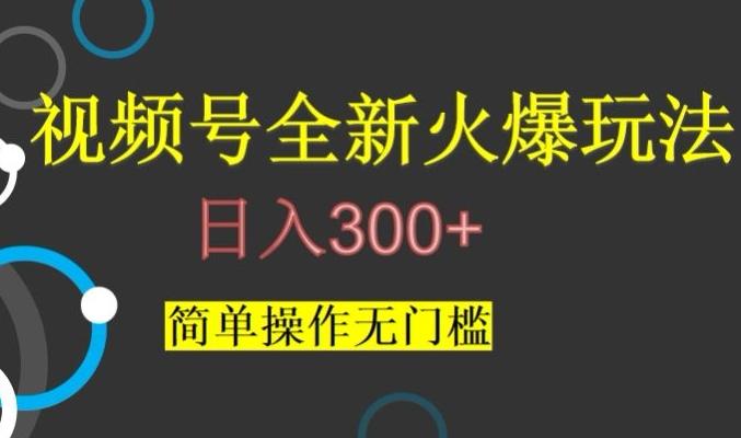 视频号最新爆火玩法，日入300+，简单操作无门槛【揭秘】-E家云商
