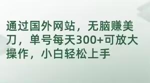 通过国外网站，无脑赚美刀，单号每天300+可放大操作，小白轻松上手【揭秘】-E家云商