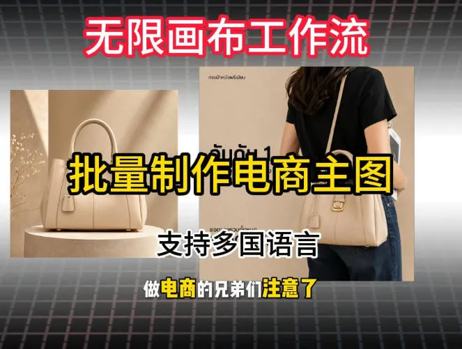 批量复刻电商爆款主图工作流搭建教学，批量下载，支持多国语言，不管是国内电商还是跨境店群都能用-e家网
