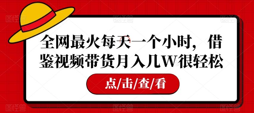 全网最火每天一个小时，借鉴视频带货月入几W很轻松【揭秘】-E家云商
