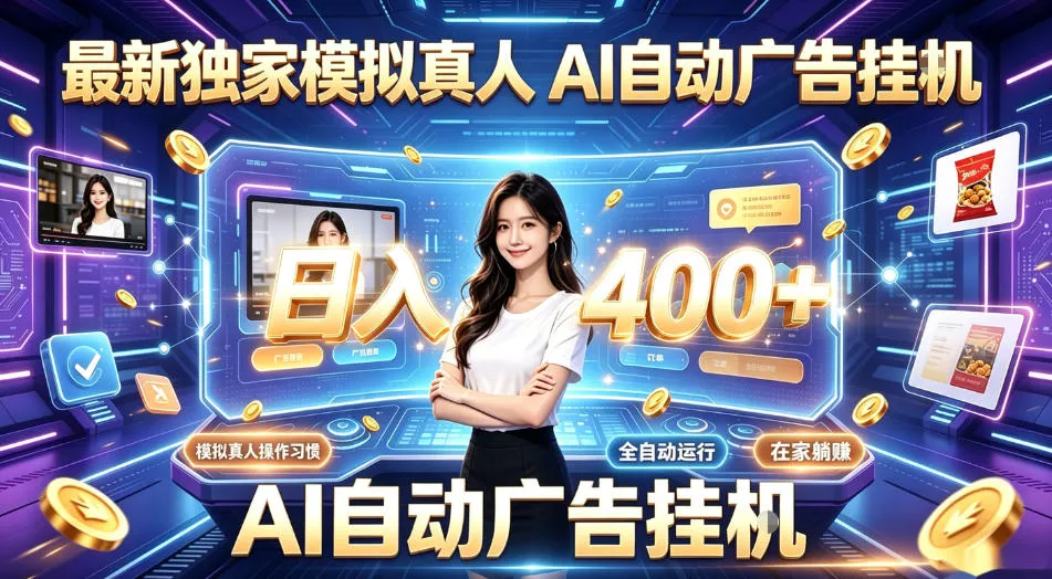 最新独家模拟真人，AI自动挂号挂G，日入400+，全程全自动运行，无需人工【揭秘】-e家网