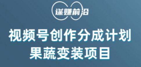 视频号创作分成计划水果蔬菜变装玩法，借助AI变现-E家云商