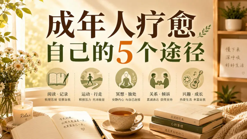 付费文章：成年人疗愈自己的5个途径-e家网