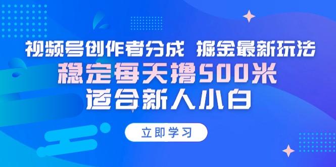 【蓝海项目】视频号创作者分成 掘金最新玩法 稳定每天撸500米 适合新人小白-E家云商