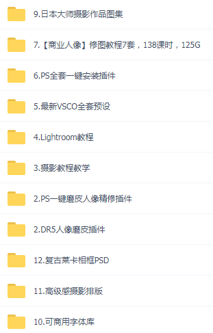 某宝买的杂乱PS LR教程预设摄影-E家云商