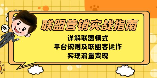 联盟营销实战指南，详解联盟模式、平台规则及联盟客运作，实现流量变现-E家云商