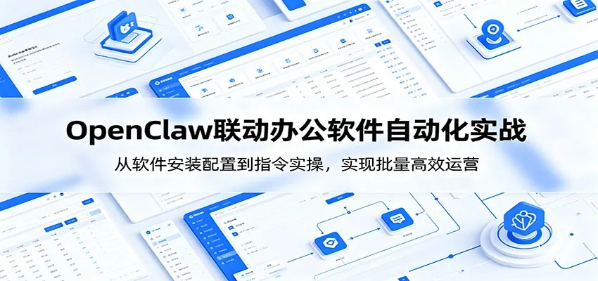 OpenClaw自动化实操课：从软件安装配置到指令实操，实现批量高效运营-e家网