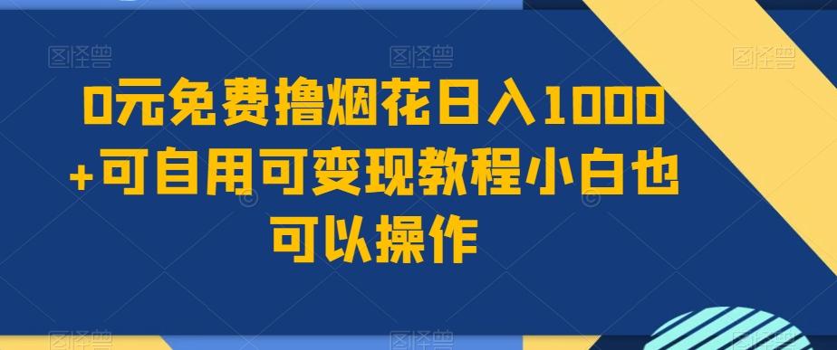 0元免费撸烟花日入1000+可自用可变现教程小白也可以操作，永久免费更新链接-E家云商