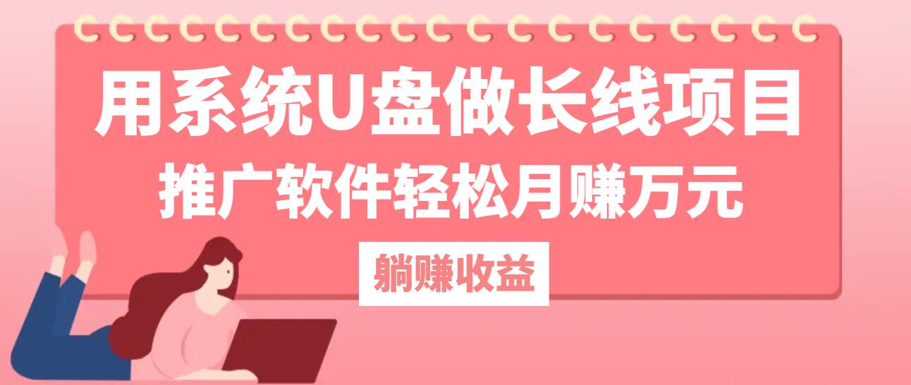 用系统U盘做长线项目，推广软件轻松月赚万元-E家云商