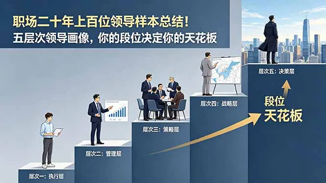 付费文章：职场二十年上百位领导样本总结！五层次领导画像，你的段位决定你的天花板-e家网