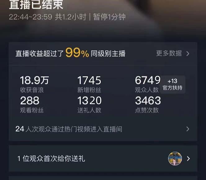 抖音美女直播，单场收益7000+,新手小白也可操作-e家网