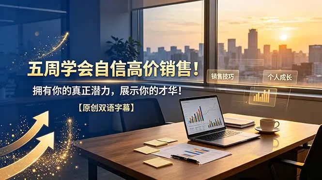 五周学会自信高价销售！拥有你的真正潜力，展示你的才华！【原创双语字幕】-e家网