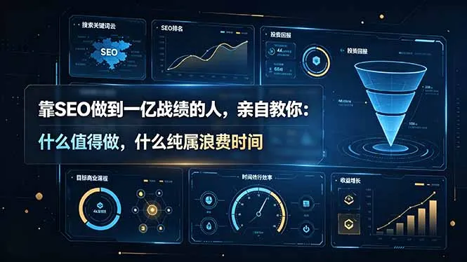 靠SEO做到一亿战绩的人，亲自教你：什么值得做，什么纯属浪费时间【原创双语字幕】-e家网