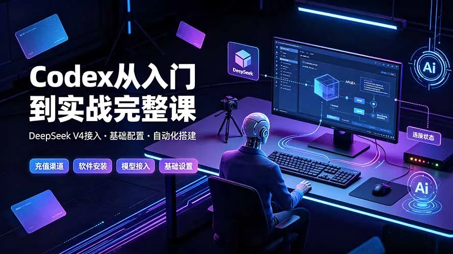 Codex从入门到实战完整课｜充值·安装·接入DeepSeek，记忆·插件·Skill·CLI·MCP全拆解-e家网