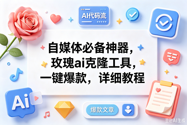 （18882期）玫瑰克隆ai工具，一键爆款ai工具，自媒体必备神器，50多个功能，详细教程-e家网