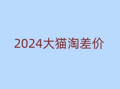 2024版大猫淘差价课程，新手也能学的无货源电商课程-E家云商