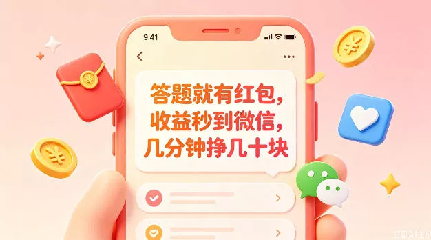 答题就有红包，收益秒到微信，几分钟挣几十块，学生党上班族宝妈都可以玩【揭秘】-e家网