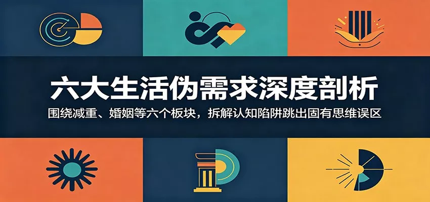 六大生活伪需求深度剖析:围绕减重、婚姻等六个板块,拆解认知陷阱跳出固有思维误区-e家网