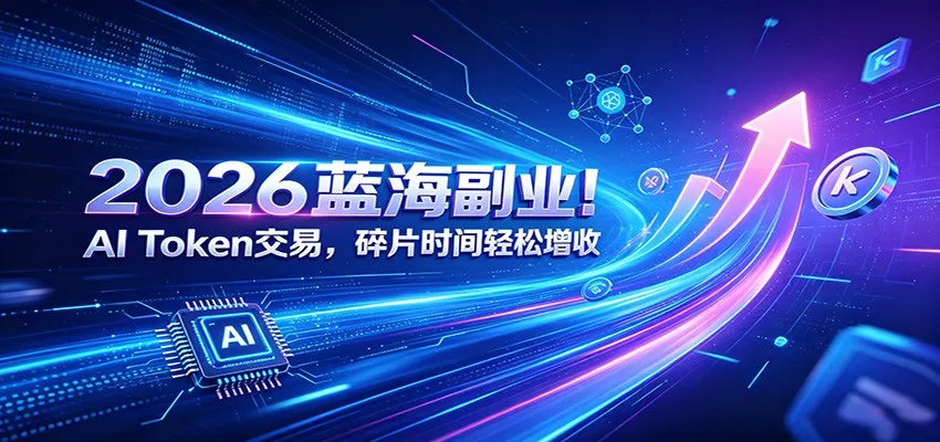 2026蓝海副业！AI Token交易，碎片时间轻松增收-e家网
