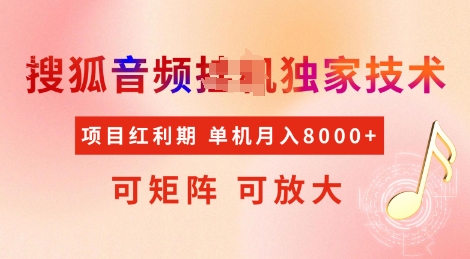 全网首发搜狐音频挂JI独家技术，项目红利期，可矩阵可放大，稳定月入8k【揭秘】-E家云商