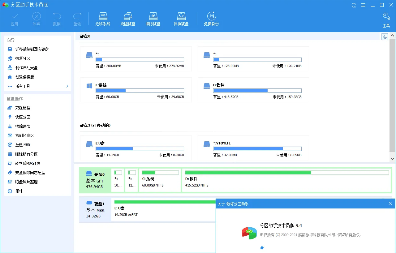 分区助手技术员v10.11.0特别版-e家网
