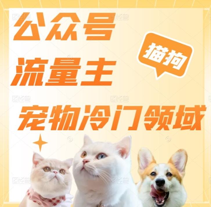 公众号流量主，萌宠冷门领域，单日收益2000+，简单暴力掘金，矩阵操作，无限放大收益！-E家云商