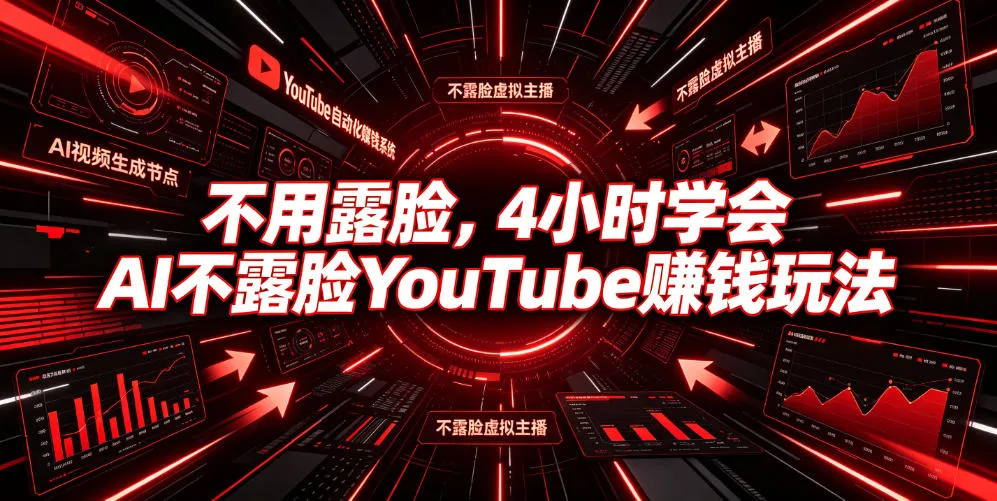 不用露脸，4小时学会AI不露脸YouTube賺钱玩法【原创双语字幕】-e家网