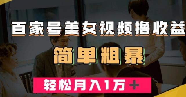 百家号美女视频撸收益，几分钟一条视频，轻松月入万元【揭秘】-E家云商
