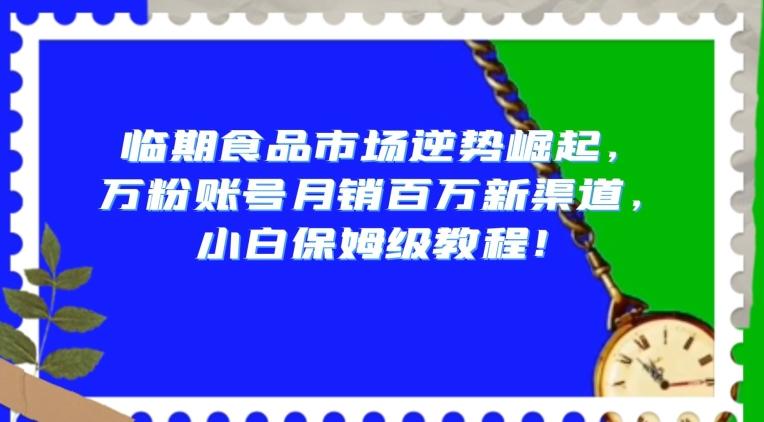 临期食品市场逆势崛起，万粉账号月销百万新渠道，小白保姆级教程【揭秘】-E家云商