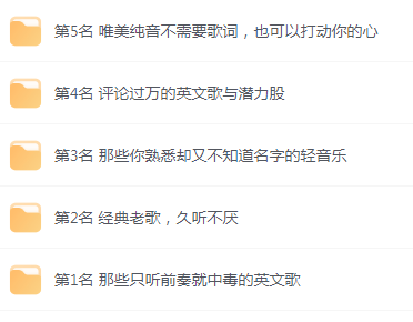【无损音乐分享】网易云音乐收藏榜单前五名合集 精选好歌-E家云商