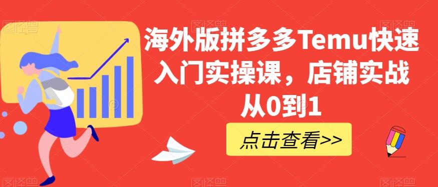 海外版拼多多Temu快速入门实操课，店铺实战从0到1-E家云商