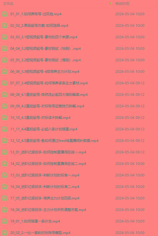 图片[1]-2024单品正价起号，直播素材投流选品：选品课+投流课+素材课+卡首屏/100节-E家云商