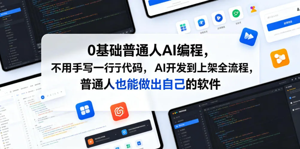 0基础普通人AI编程，不用手写一行代码，AI开发到上架全流程，普通人也能做出自己的软件-e家网