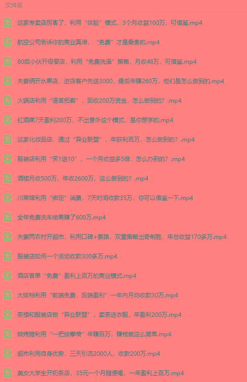 图片[5]-(9607期)真实有效391套商业模式，年入几十到几百万案例解析(电子书+视频+图文)-E家云商