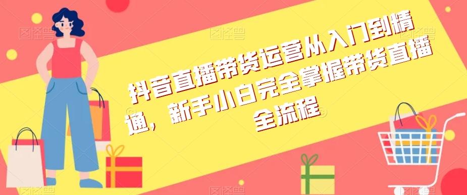 抖音直播带货运营从入门到精通，新手小白完全掌握带货直播全流程-E家云商