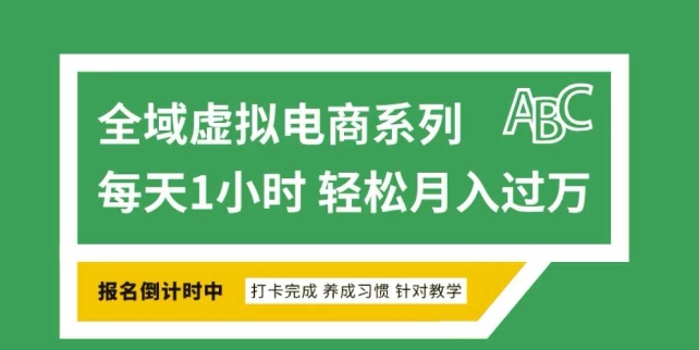 全域虚拟电商变现系列，通过平台出售虚拟电商产品从而获利-E家云商