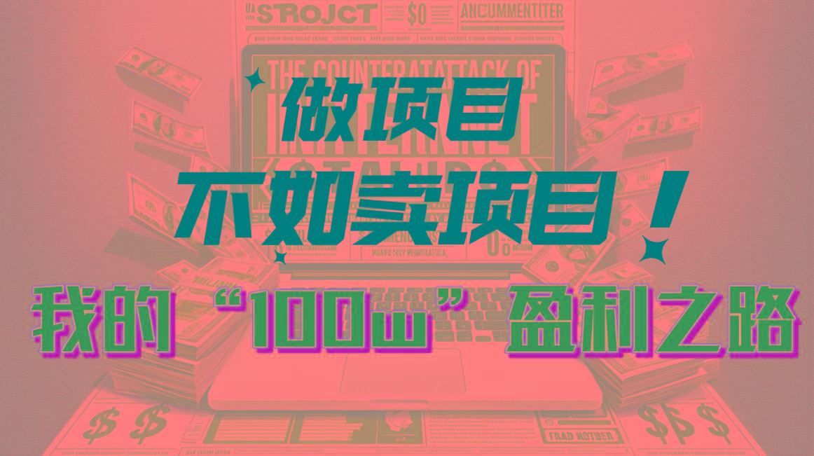 为什么做项目不如卖项目？我的100W+盈利之路-E家云商