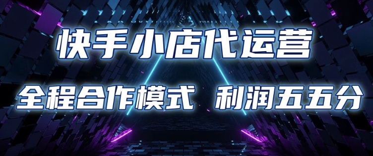 快手小店代运营 限时托管计划 合作模式 利润五五分成【揭秘】-E家云商